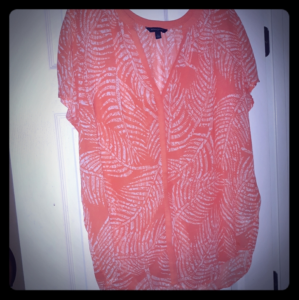 Banana Republic sheer tunic